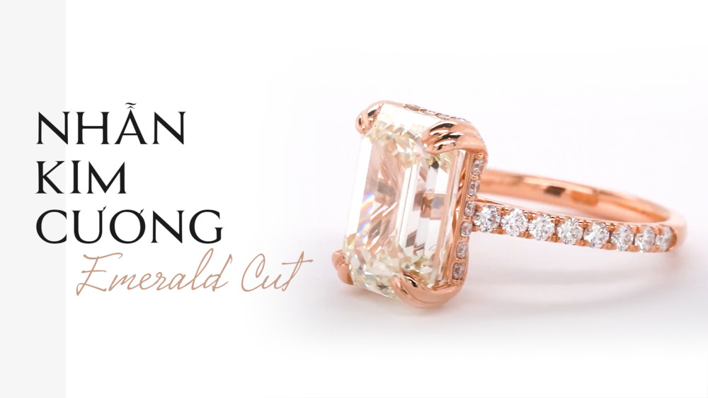 Nhẫn kim cương Emerald